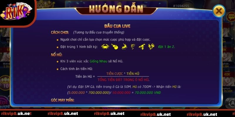 Tránh rải cược quá nhiều ô cùng lúc khi chơi Bầu Cua Livestream