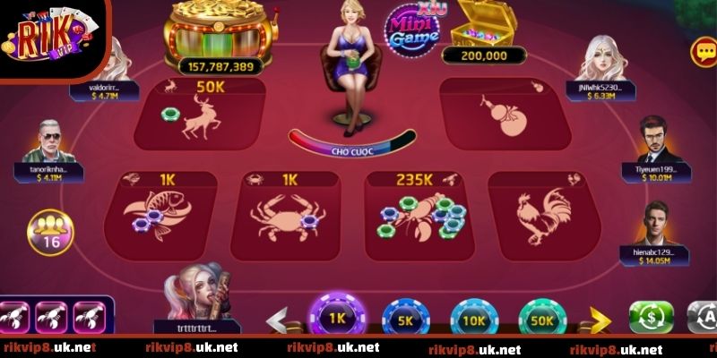 Bầu Cua Livestream có nhiều cửa cược phù hợp với mỗi người chơi