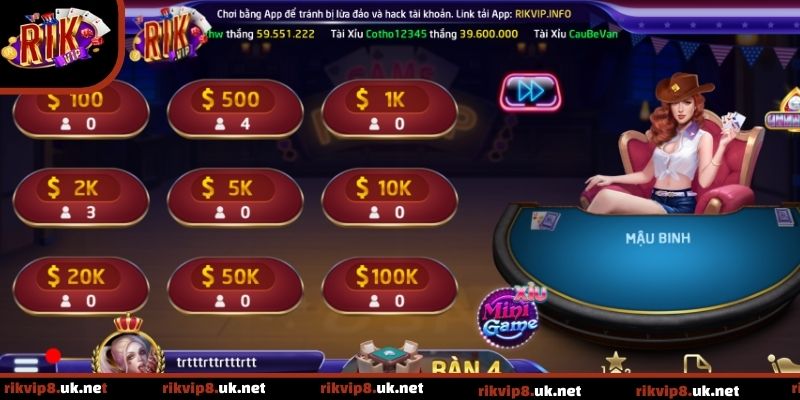 Mậu Binh sử dụng bộ bài tây 52 lá và có cách vận hành riêng biệt