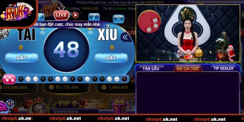 Tài Xỉu Livestream có thiết kế giao diện trực quan như sòng bạc thật