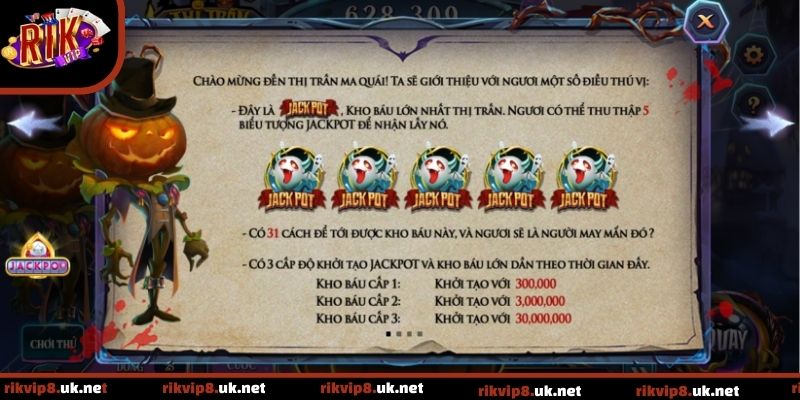 Thị Trấn Ma Quái với nhiều biểu tượng hỗ trợ người chơi hiệu quả