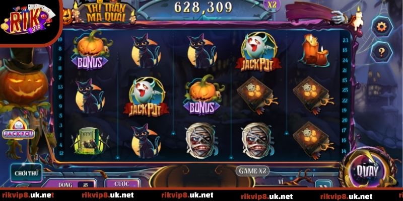 Thị Trấn Ma Quái Rikvip bày trí các nút điều khiển dễ quan sát